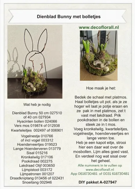 Dienblad Bunny met bolletjes diy.webp