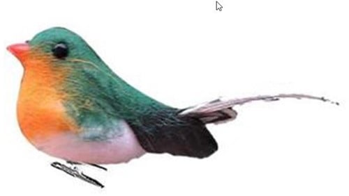 Vogeltjes Robin MET CLIP pak12 mooie vogeltjes