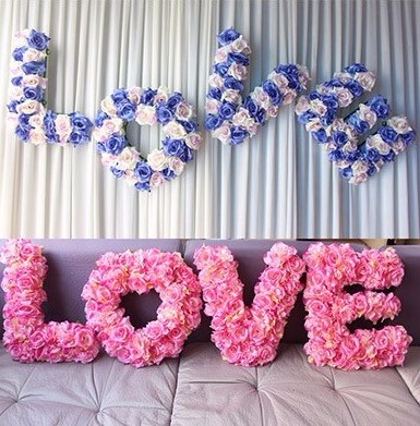 Frame raster voor Bloemen LOVE / set Flower wall Flowerwall