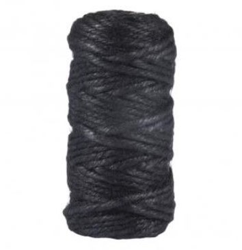 Jute dik 6 dr 6 mm ca. 35 m rol Zwart 