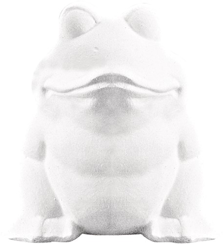 Styropor-kikker, 13 cm piepschuim tempex isimo