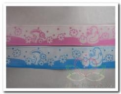 Lint Babyrose 103 Blauw 25 mm per meter