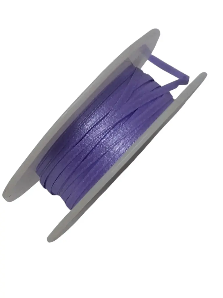 Dubbelsatijn lint 402 Lila lavendel 3 mm rol 50 meter