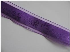 Lint Organza Paars Rozen 24 mm per meter