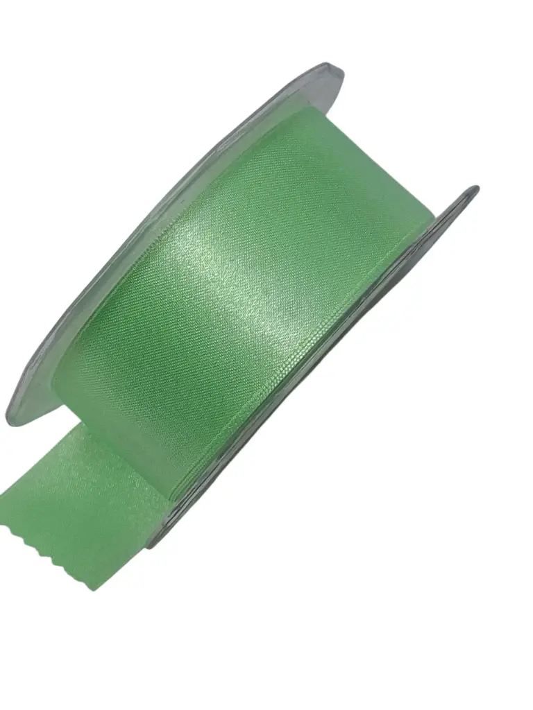 Dubbelsatijn lint Mintgroen 38 mm rol 25 meter