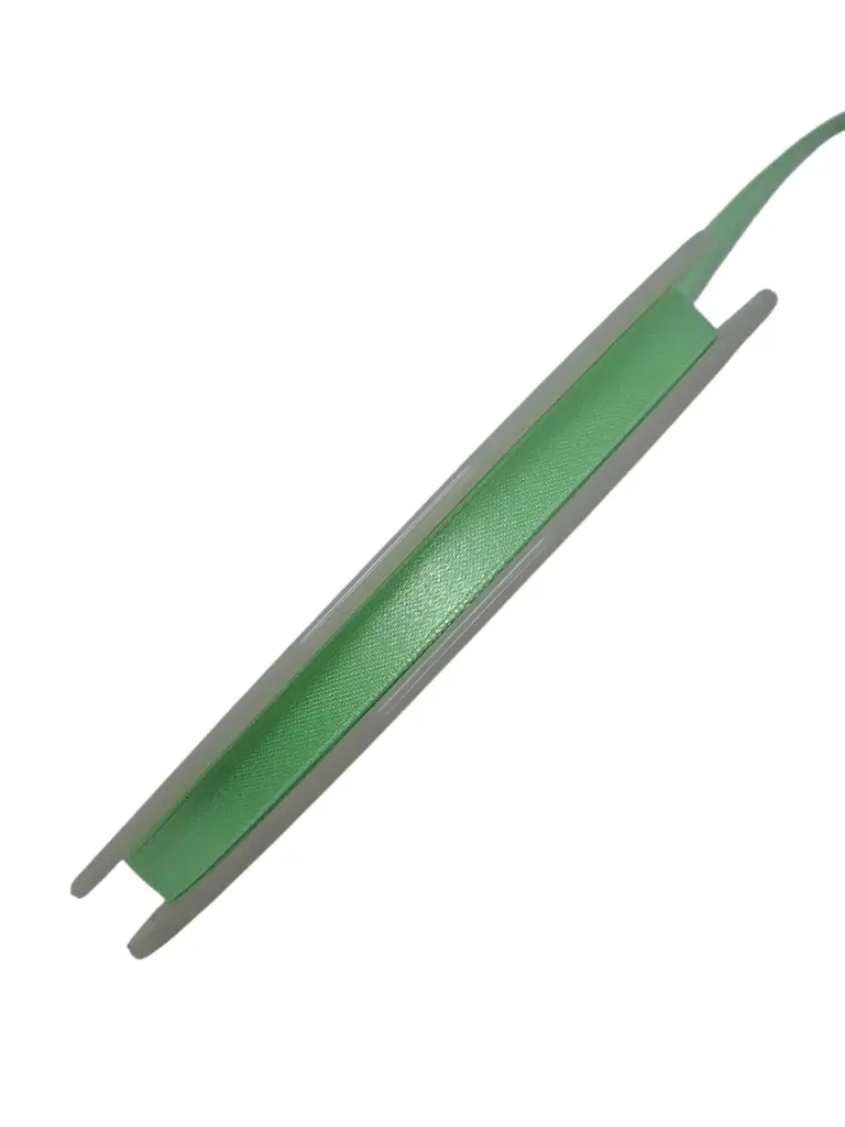 Dubbelsatijn lint 601 Mintgroen 10 mm / rol 50 meter