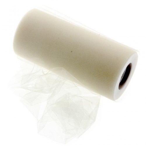 Lint Tule Creme 15 cm rol 20 meter 