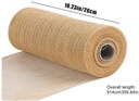 Decomesh Metallic Goud Jute 26 cm rol 9 meter voor kransen en inpakken