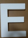 Alfabet Styropor Piepschuim letter E Smaller lettertype