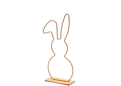 Metalen Frame Haas hangend oor op voet Apricot 29 cm