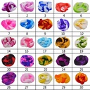 Nylon 2tone voor het maken van bloemen 1 Wit Lichtgroen pak 5 stuks