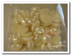 doosje Parelmoer hartjes plat 12 mm ca. 100 stuks