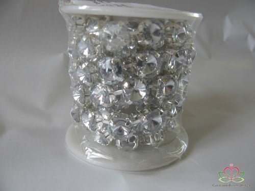 Strassketting Diamant 10 mm 1,50 meter per rol