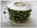 Parelketting Parelguirlande Appelgroen 3+8 mm rol 10 meter