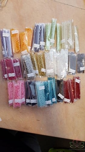 Rijgparels 5 Goudgeel 4 mm ca. 300 stuks