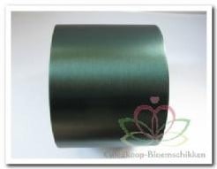 Bedrukt lint Donkergroen met Zilveren opdruk 70 mm 80 cm