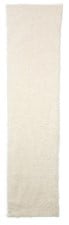 Kunstvel vachtje bontje Pluche Wit 40 cm rol 1,6 meter