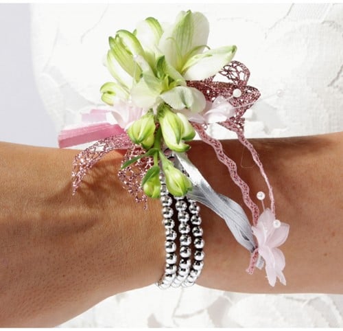 Corsage Polscorsage Delicate Kids Zilver smalle polsen 3-8 jaar