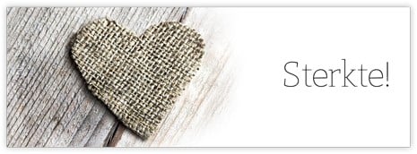 Bloemenkaartje Sterkte! Bloemenkaartje