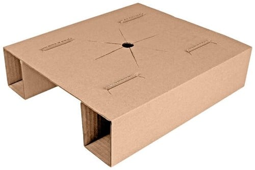 Inzet interieur voor Bloemendoos enkel Bruin 33x30 cm excl emmertje