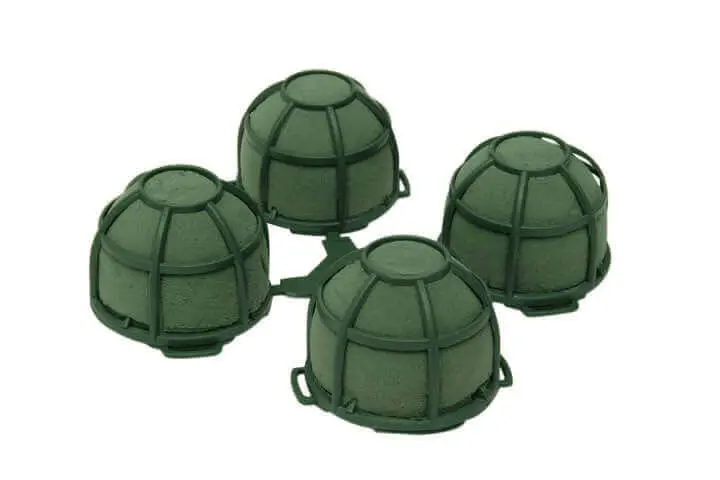 Mini boekethouder steekschuim met raster Ø 5,5 x 5 cm zelfklevend Oasis® per stuk