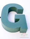 Letter G 30 x 20 cm steekschuimvorm oase voor verse bloemen