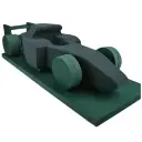 Auto 3D formule 1 steekschuimvorm 92x26x20 cm