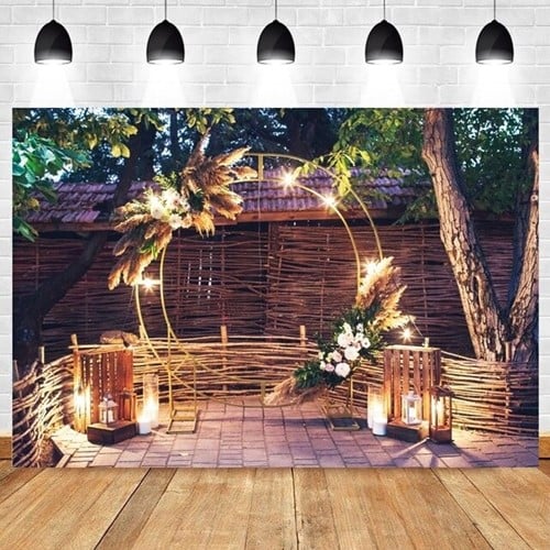 Backdrop Flowerwall polyester 300x200 cm