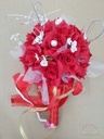 Bruidsboeketje Zijdenrozen Luxe Kleinst 25 Rood Rood