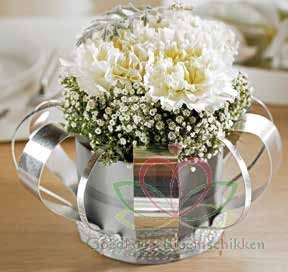 Aluminiumdraad Embossed Breed Plat Champagne 15mm