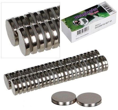 Corsagemagneet supersterk groter model set 50 stuks (25 sets)