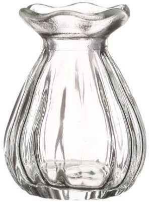 Glas Vaas Tafelvaas Hyacint Fleur Clear klein model Ø7x9 cm 