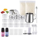 Complete set kaarsen maken met kan en waxinelichtjes incl. kleur en geurstof