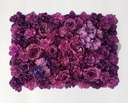 Flowerwall 40x60 cm 6 Paarstinten Rozen en Hortensia