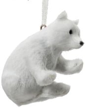 IJsbeertje Wit zittend 7 cm per stuk