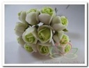 Mini Foam Roos Groen Creme 2 cm Doos 144 stuks