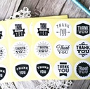 Sluitstickers Thank you assortiment etiket 90 labels