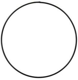 Metalen ring Zwart gelakt 20 cm per stuk