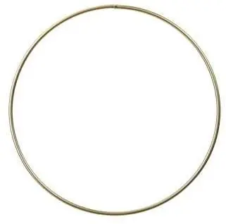 Metalen ring Goud gelakt 50 cm per stuk