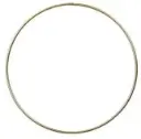 Metalen ring Goud gelakt 50 cm per stuk