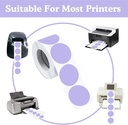 Thermische labels Blanco etiketten voor thermal labelprinters Lila ronde stickers 5 cm rol 300 stuks