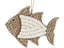 Hanger schelpen vis 29x23cm