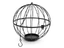 Metalen Frame Draadbal Globe Openklapbaar Zwart 30 cm 