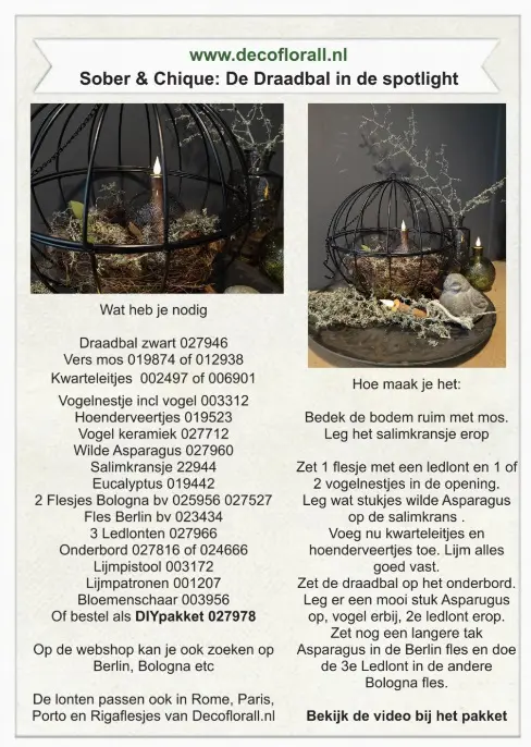 Sober & Chique: De Draadbal in de spotlight  Stel zelf je pakket samen 