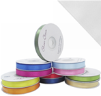 [A-025593] Satijnlint Dubbelsatijn Antennelint Zilver 16 mm rol 25 meter