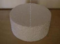 [A-002176] Oasis® Styropor Piepschuim Isimo cake dummy taart 15×7 cm