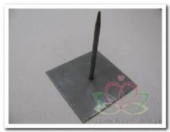 [A-018495] Metaalstaander Metalen pin standaard Solid Zwart ca. 13 cm