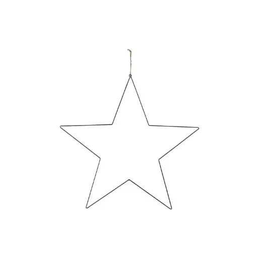 [A-023456] Metalen frame Ster Zwart 78 cm