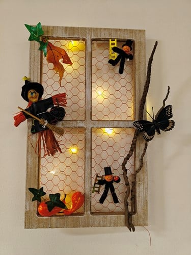 [A-024816] Houten Venster raam 23,5x40 cm