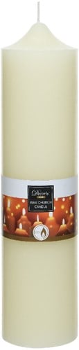[A-027089] Kerkkaars Wax Ivoor 30 cm Ø7,5 per stuk